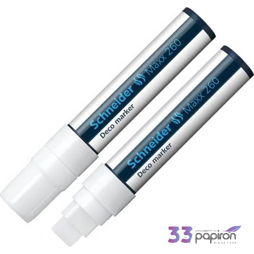 Krétamarker Schneider Maxx 260 5-15mm fehér folyékony kréta Írószerek SCHNEIDER 126049