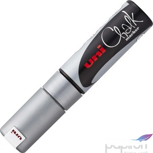 Krétamarker UNI-BALL PWE-8K 8mm vágott hegyű ezüst Írószerek UNI-BALL 2UPWE8KE
