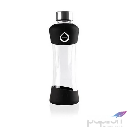 Kulacs 550m üveg EQUA Active fekete