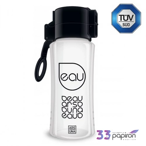 Kulacs Ars Una 450ml AU fekete/áttetsző 94749519 Biztonságizáras PBA mentes