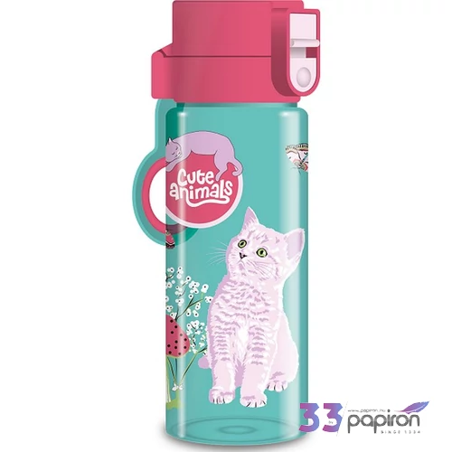 Ars Una Kulacs 475ml 25 Cute Animals Kitten 55024808 Biztonságizáras PBA mentes