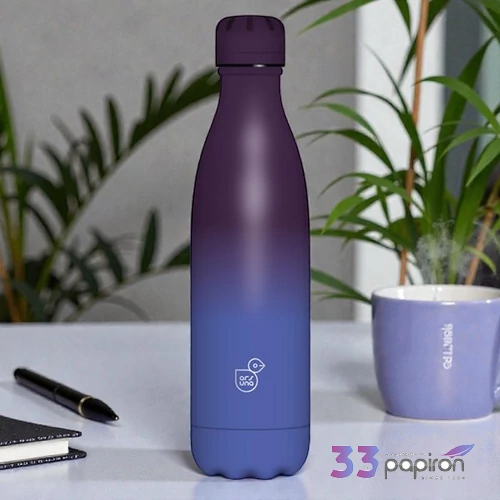 Ars Una kulacs fém 500ml 22 duplafalú Blue-Purple 55811491 Prémium minőség