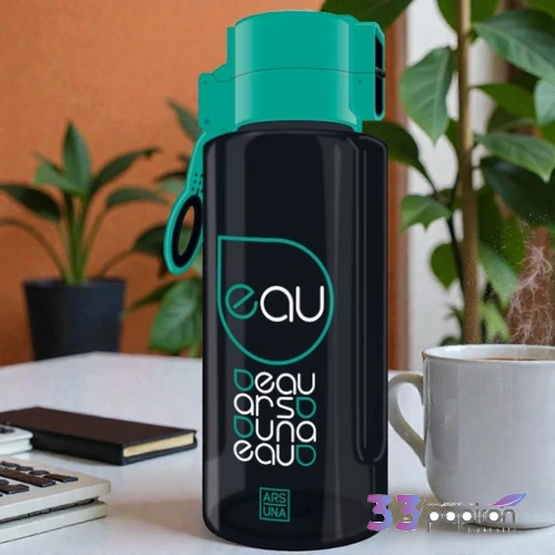 Kulacs Ars Una 650ml 21' AU zöld/fekete 94758894 Biztonságizáras PBA mentes