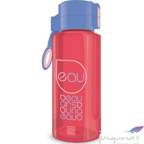 Kulacs Ars Una 650ml 21' AU áttetsző kék/piros 94759600 Biztonságizáras PBA mentes kula
