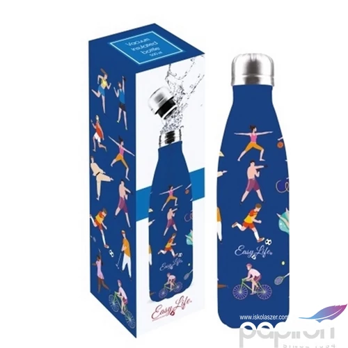 Kulacs duplafalú 500ml rozsdamentes acél hőtartó útipalack Sports