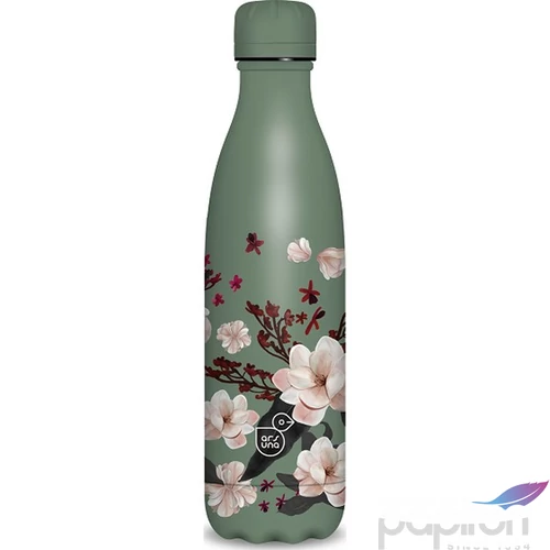 Kulacs fém 500ml Ars Una 24'' duplafalú Flowery pink (5375) 55813754 Prémium minőség