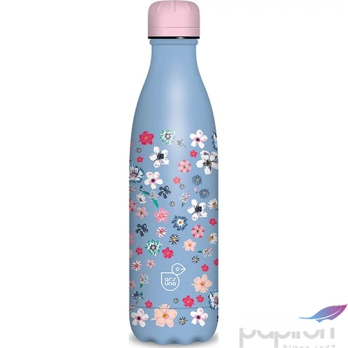 Kulacs fém 500ml Ars Una 24'' duplafalú Pearl Blossom blue (5376) 55813761 Prémium minőség