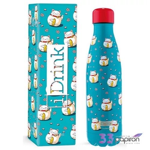 Kulacs fém 500ml Lucky Cat  Olasz kulacs kiváló minőség