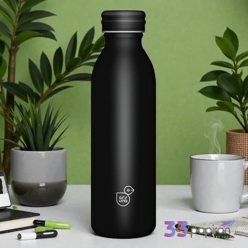 Kulacs fém 600ml Ars Una duplafalú Noir 56333909 Prémium minőség