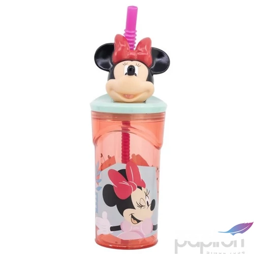 Kulacs szívószálas 360ml minnie