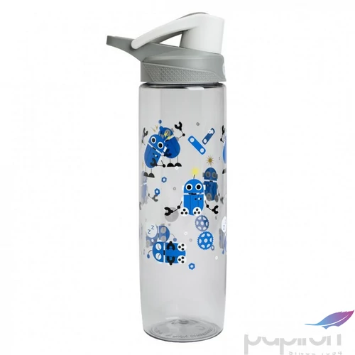 Kulacs Wabo 750ml ROBOTOS műanyag csatos SZÜRKE