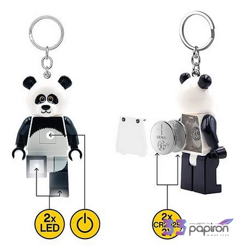 Kulcstartó LEGO Panda Guy LED világítással
