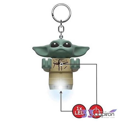 Kulcstartó LEGO Star Wars The Mandolarian - Grogu LED világítással