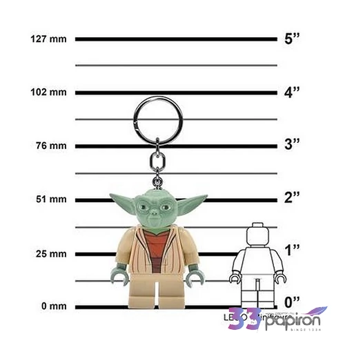 Kulcstartó LEGO Star Wars Yoda LED világítással