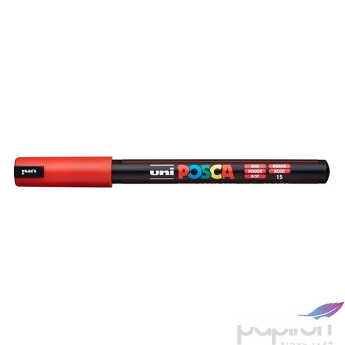 Decormarker UNI-BALL Posca 0,7mm vízbázisu  akril marker piros Írószerek UNI Posca PC-1MR