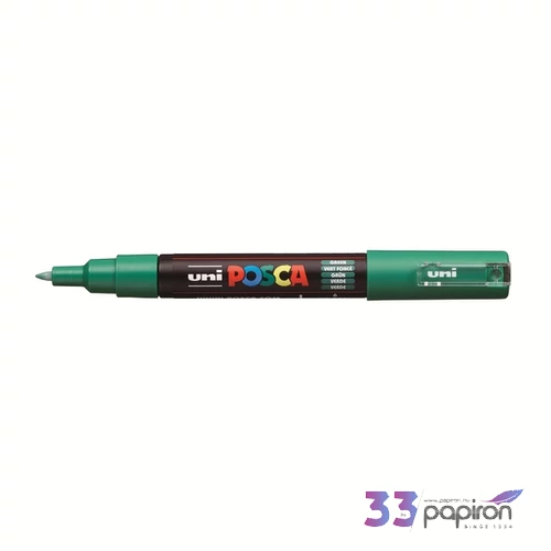 Decormarker UNI-BALL Posca 0,7-1mm vízbázisu akril marker zöld Írószerek UNI Posca PC-1M