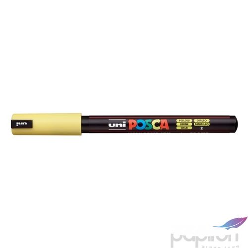 Decormarker UNI-BALL Posca 0,7mm vízbázisu  akril marker sárga Írószerek UNI Posca PC-1MR