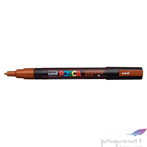 Decormarker UNI-BALL Posca 0,9-1,3mm vízbázisu akril marker  bronz Írószerek UNI Posca  PC-3M