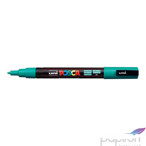 Decormarker UNI-BALL Posca 0,9-1,3mm vízbáz akril marker smaragd z. Írószerek UNI Posca  PC-3M