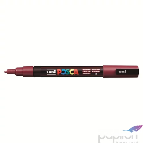 Decormarker UNI-BALL Posca 0,9-1,3mm vízbázisu vörösbor akril marke Írószerek UNI-BALL PC-3M