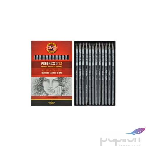 Lakkba foglalt grafitrúd 8B Koh-I-Noor 8911/8B Progresso Művészeti termék - grafitrúd