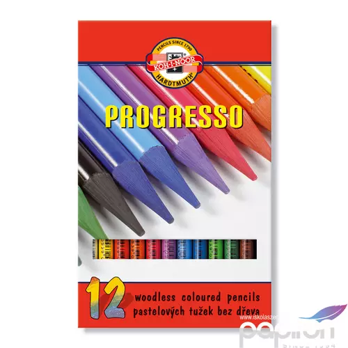 Lakkba foglalt Színes ceruza Koh-I-Noor 8756/12 készlet Progresso Művészeti termék - grafitrúd
