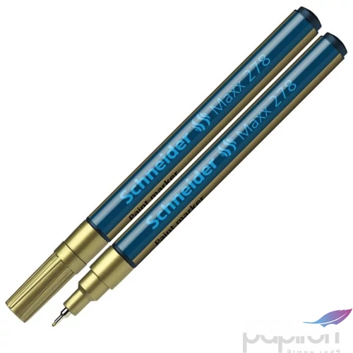 Lakkmarker Schneider Maxx 278' 0,8mm tűhegyű arany Írószerek SCHNEIDER 127853