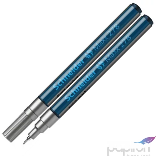 Lakkmarker Schneider Maxx 278' 0,8mm tűhegyű ezüst Írószerek SCHNEIDER 127854