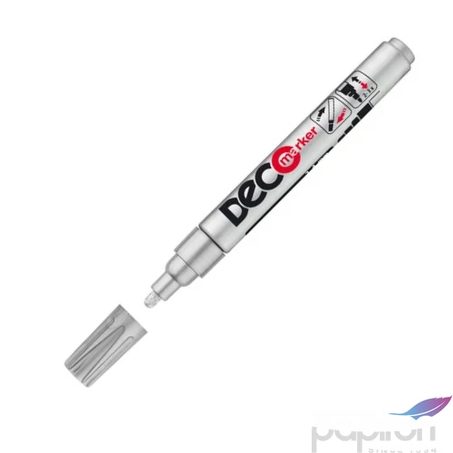 Lakkmarker deco marker ezüst kerek hegyű 2-4mm lakkfilc, fémre, fára, műanyagra
