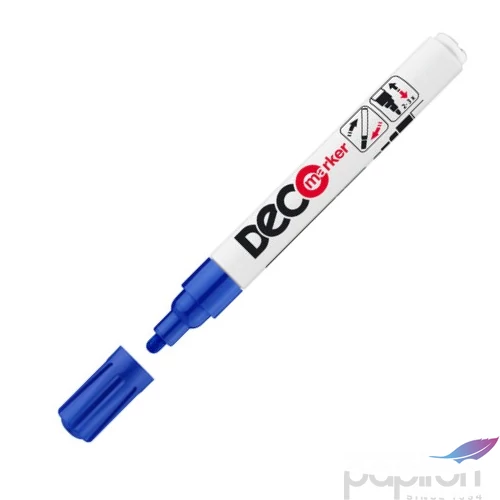 Lakkmarker deco marker kék kerek hegyű 2-4mm lakkfilc, fémre, fára, műanyagra