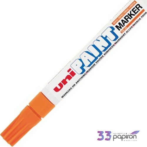 Lakkmarker UNI-BALL Paint PX-20(L) 2,2-2,8mm kúpos hegyű narancs Írószerek UNI-BALL PX-20(L) ORANGE(EU)