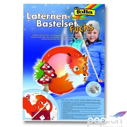 Lámpás készítő szett 3d 27x23x11cm "róka 