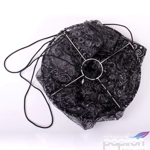 Lampion organza fekete