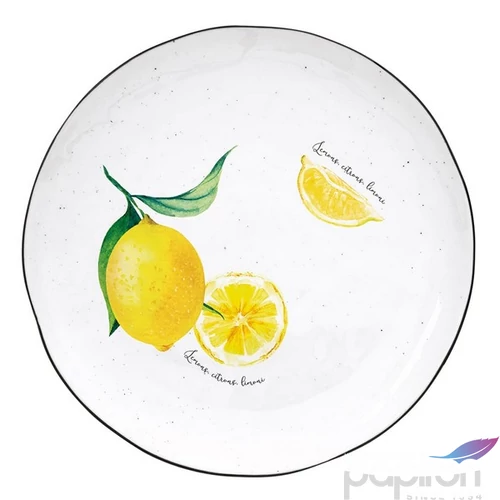 Tányér lapos porcelán 27cm, Autumn Symphony lapostányér kézzel festett
