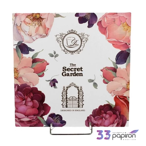 Lapostányér porcelán készlet SPRING ROSES WHITE 2 db Díszdobozban