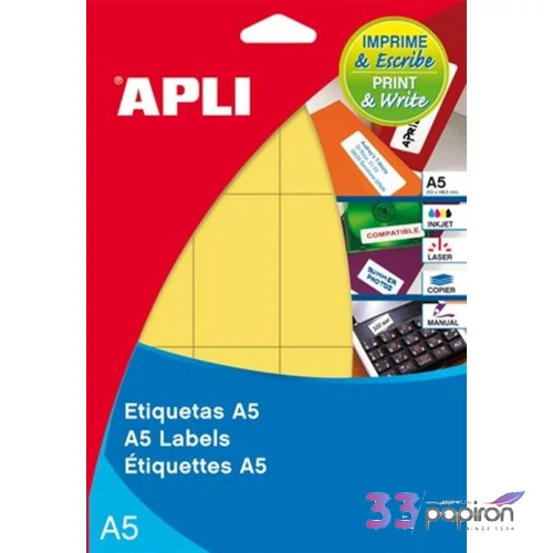 Etikett Apli 12105 piros 19mm körcímke (560dbcsomag) LCA12105