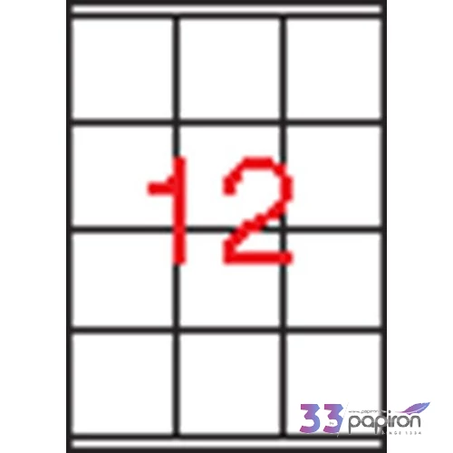 Univerzális etikett Apli 70x67, 7mm(1200dbcsomag) LCA1290