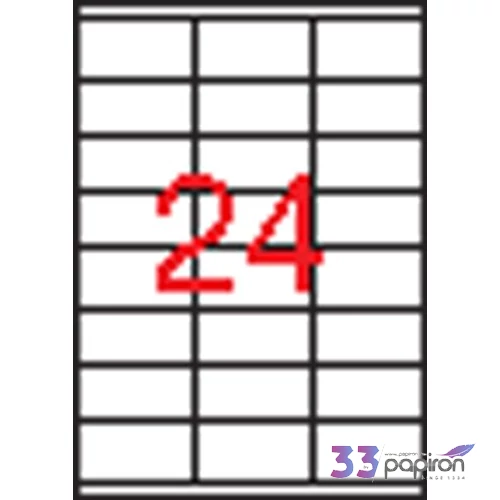 Etikett Apli 70x33, 8 3 pályás 01293 LCA1293