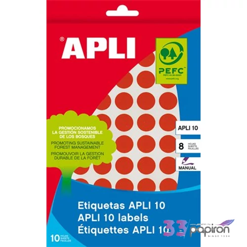 Etikett Apli körcímke 10mm (1008dbcsomag) LCA2732