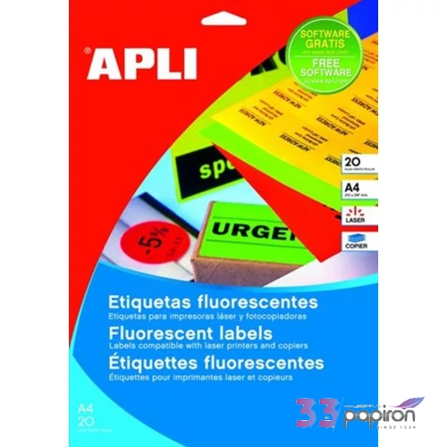 Etikett Apli 210x297mm (20dbcsomag) LCA2878