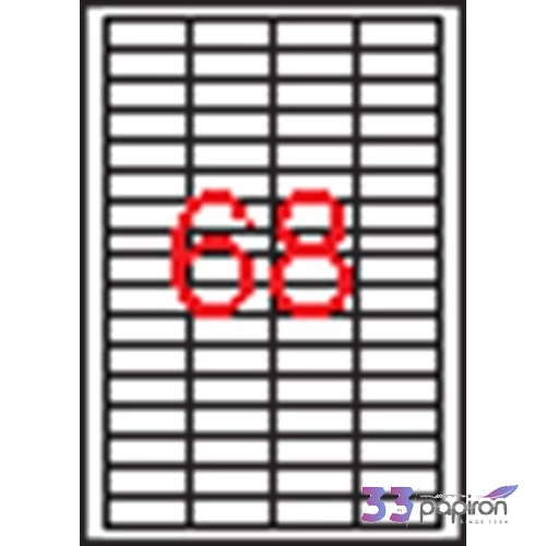 Etikett Apli 48,5x16, 9 -68- 100lap/csomag LCA3128