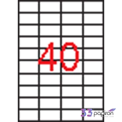 Univerzális etikett Apli 52,5x29, 7mm(4000dbcsomag) LCA3130