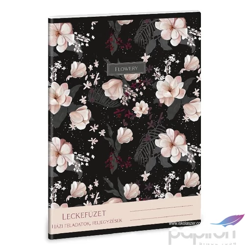 Leckefüzet A5 Ars Una 24'' Flowery black (5374) 50843749 38lapos 1leckefüzet 1tanévre el