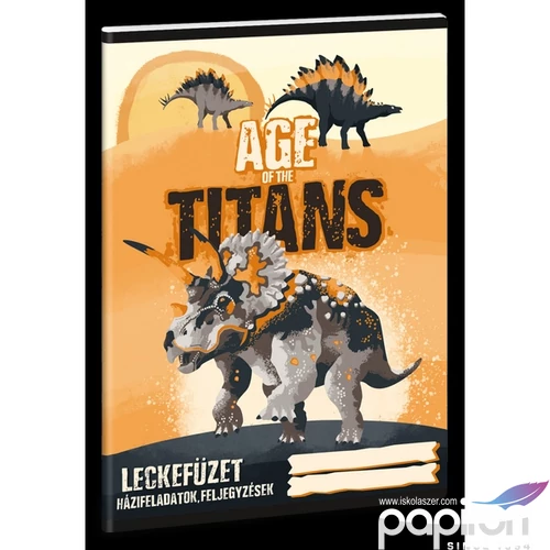 Leckefüzet A5 Ars Una Age of the Titans (5261) 23 dínó 50842612 38lapos 1leckefüzet 1tanévre el