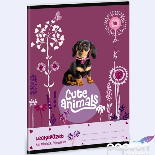 Leckefüzet A5 Ars Una Cute Animals-puppy (5369) 24 TACSKÓ 50843695 38lapos 1leckefüzet 1tanévre el
