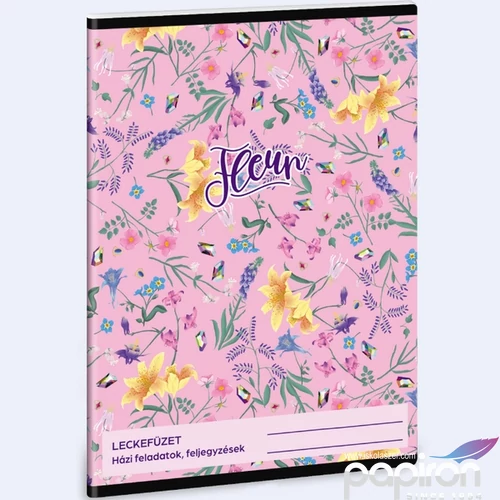Leckefüzet A5 Ars Una Fleur (5366) 24 virág 50843664 38lapos 1leckefüzet 1tanévre el