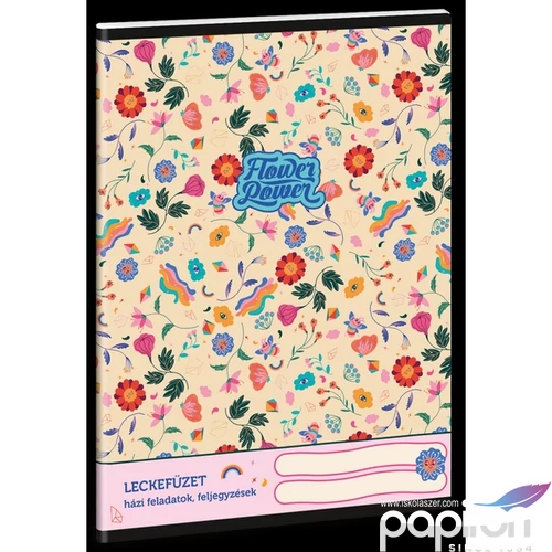 Leckefüzet A5 Ars Una Flower Power (5260) 23 50842605 38lapos 1leckefüzet 1tanévre el