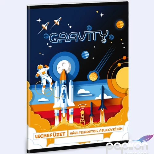 Leckefüzet A5 Ars Una Gravity (5367) 24 űrhajó 50843671 38lapos 1leckefüzet 1tanévre el