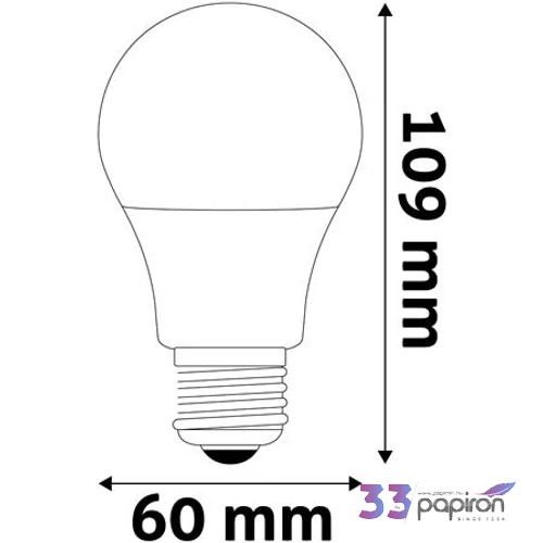 LED izzó E27 gömb A60 9 5W 1055lm 4000K AVIDE