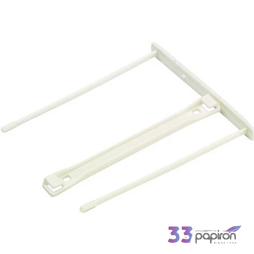 Lefűző klipp Fellowes 85 mm fehér műanyag IFW00895